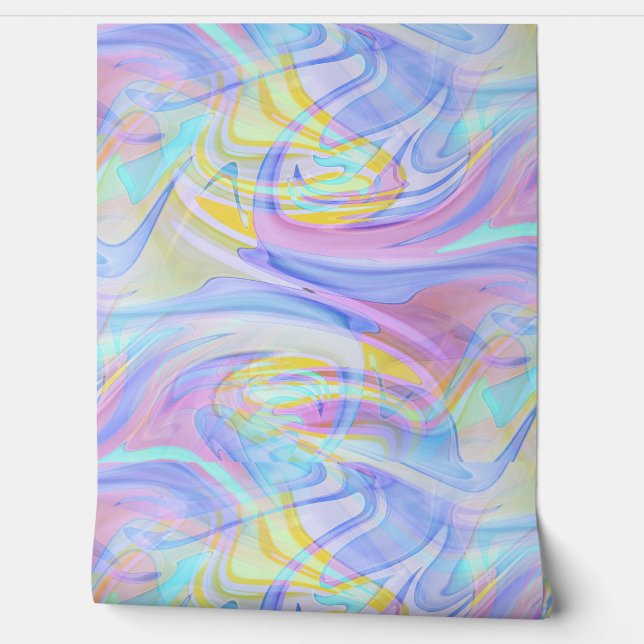 pastel hologram wallpaper (Unrolling)