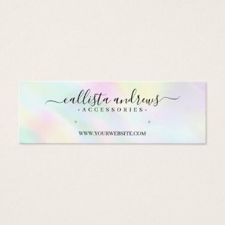 Pastel Holographic Rainbow Earring Display Card