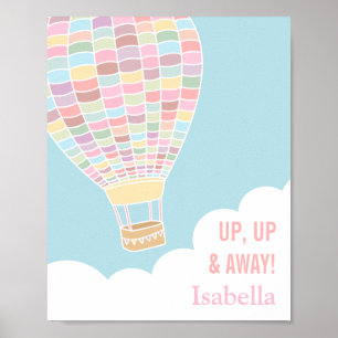Pastel Hot Air Balloon Girls Room Decor