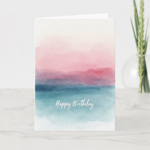 Pastel Hues Birthday Card