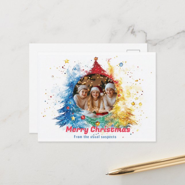 Pastel Hues of Holiday Joy (Front/Back In Situ)