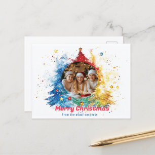 Pastel Hues of Holiday Joy Postcard