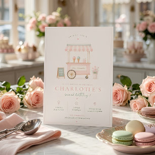Pastel Ice Cream Birthday Sweet Invitation