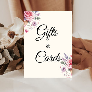Pastel Ice cream Bridal Shower Gifts & Cards Pedestal Sign