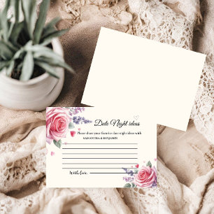 Pastel Ice cream Date Night Ideas Bridal Shower Enclosure Card
