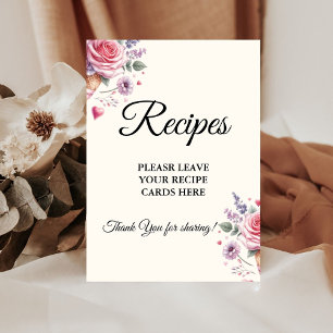 Pastel Ice Cream Leave your Recipes Bridal shower Pedestal Sign