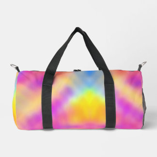 Pastel Iridescent Colourful Gradient Design Duffle Bag