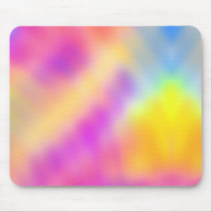 Pastel Iridescent Colourful Gradient Design Mouse Mat