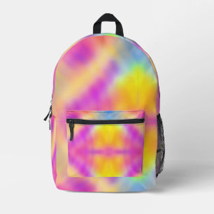 Pastel Iridescent Colourful Gradient Design Printed Backpack