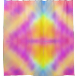 Pastel Iridescent Colourful Gradient Design Shower Curtain