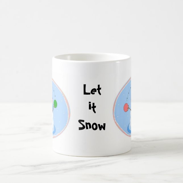 Pastel Juggling Snowman Coffee Mug (Center)