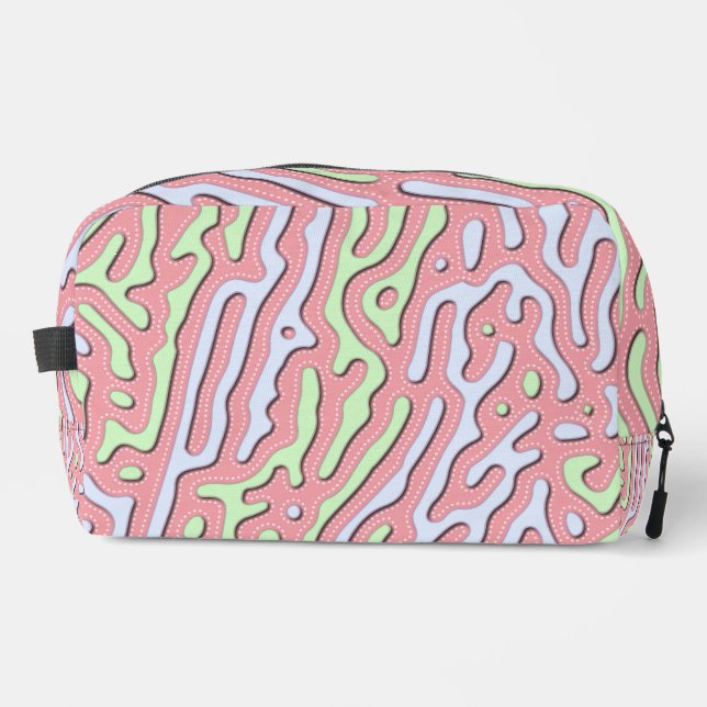 Pastel Kawaii Abstract Colourful Splatter Design Dopp Kit (Front)
