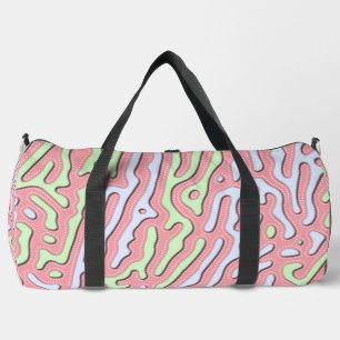Pastel Kawaii Abstract Colourful Splatter Design Duffle Bag