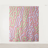 Pastel Kawaii Abstract Colourful Squiggle Design