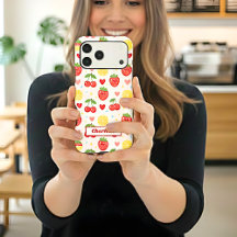 Pastel Kawaii Fruit Pattern Personalized