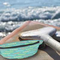 Pastel Kayaks on Teal Kayaking Themed