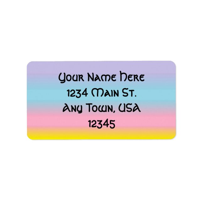 Pastel Label (Front)