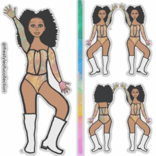 Pastel Lace Dancer Stickers #2