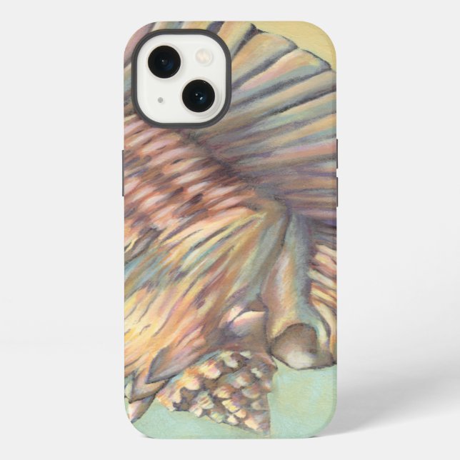 Pastel Large Conch Shell iPhone Case (Back)