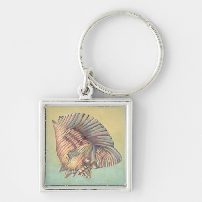 Pastel Large Conch Shell Key Ring (Front)