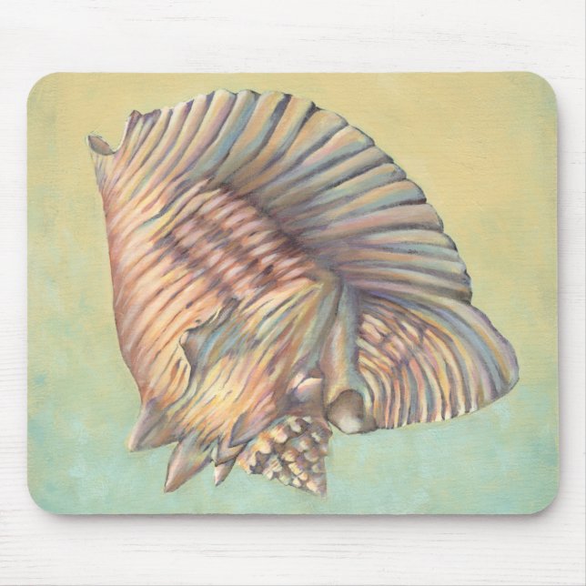 Pastel Large Conch Shell Mouse Mat (Front)