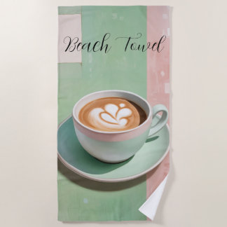 Pastel Latte Beach Towel