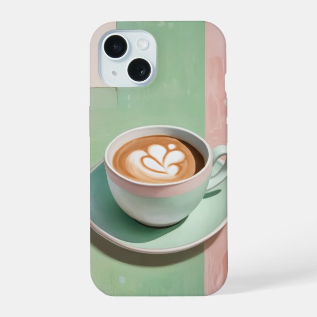 Pastel Latte iPhone 15 Case (Back)