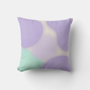 Pastel Lavender Blob Organic Abstract Cushion