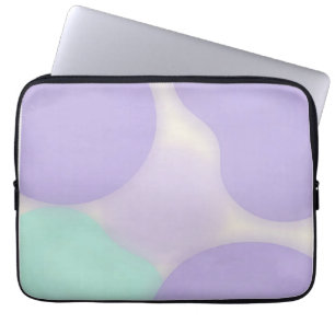 Pastel Lavender Blob Organic Abstract Laptop Sleeve