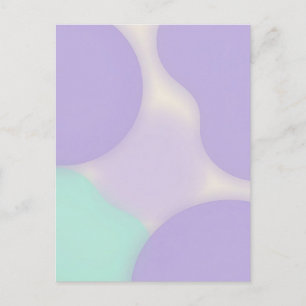 Pastel Lavender Blob Organic Abstract Postcard