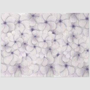 Pastel Lavender & Blue Floral Background Decoupage Tissue Paper