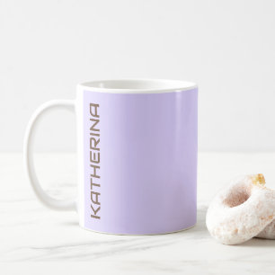 Pastel Lavender Blue Solid Color   Personalized  Coffee Mug