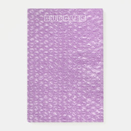 Pastel Lavender Grape Pop Bubble Wrap Purple Post-it Notes