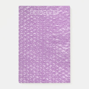 Pastel Lavender Grape Pop Bubble Wrap Purple Post-it Notes