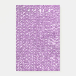 Pastel Lavender Grape Pop Bubble Wrap Purple Post-it Notes