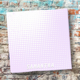 Pastel lavender halftone gradient chic custom name post-it notes