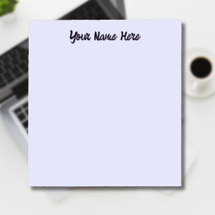 Pastel Lavender Unique Personalised Teacher Gifts Notepad