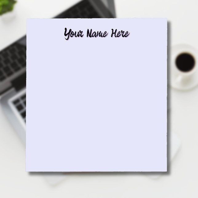 Pastel Lavender Unique Personalised Teacher Gifts Notepad (Creator Uploaded)