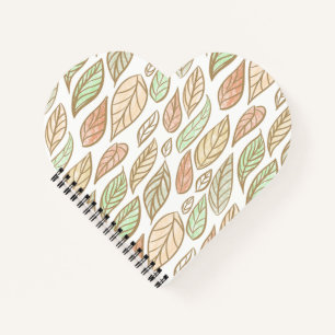 Pastel Leaf Drift Notebook
