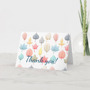 Pastel Leaves Card