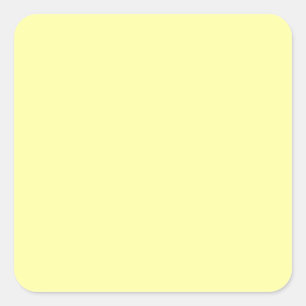 Pastel Lemon Yellow Square Sticker