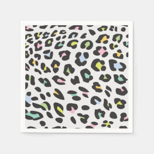 Pastel Leopard Spot Pattern Napkin