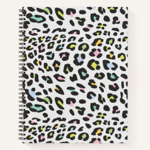 Pastel Leopard Spot Pattern Notebook
