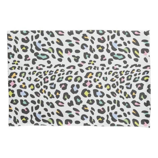 Pastel Leopard Spot Pattern Pillowcase (Front-Left)