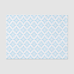 Pastel Light Blue Floral Elegant Wedding Tissue Paper
