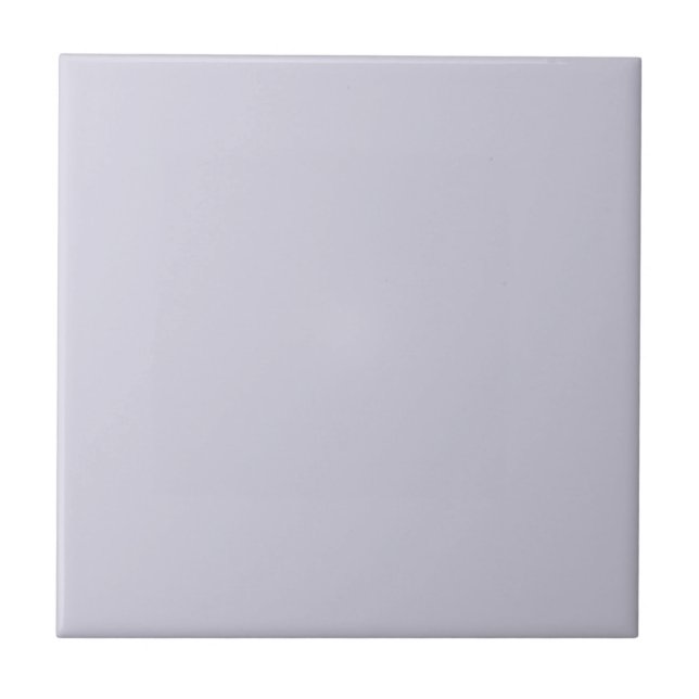 Pastel Light Purple Grey Solid Colour Tile (Front)
