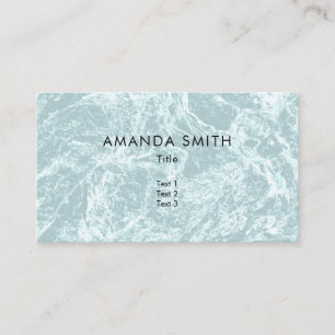Pastel Light Turquoise Abstract Business Card