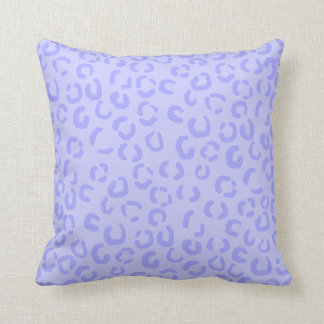 Pastel Lilac Purple Leopard Print Pattern. Cushion