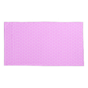 Pastel Lilac Purple White Star Repeating Pattern Pillowcase