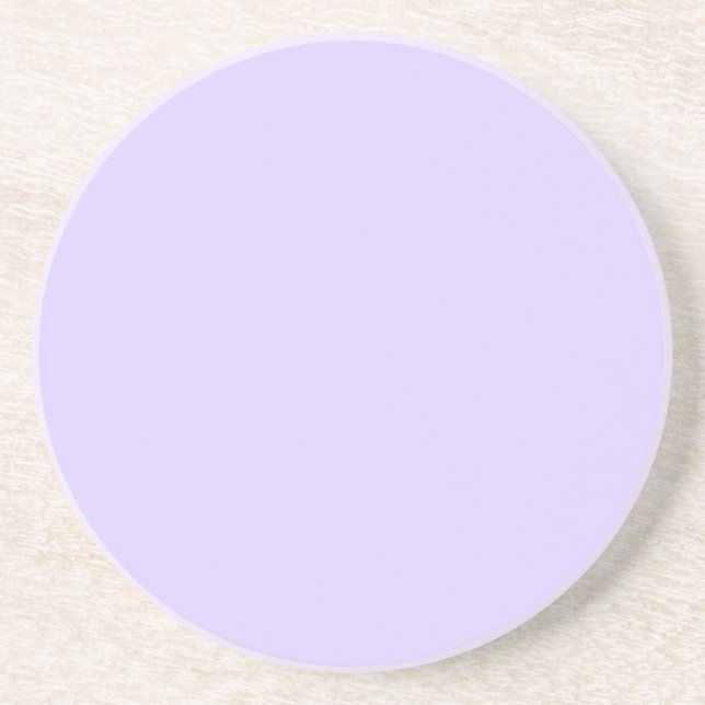 Pastel Lilac Solid Colour | Classic | Elegant Coaster (Front)